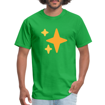✨ Sparkles (Twemoji) Unisex Classic T-Shirt - bright green