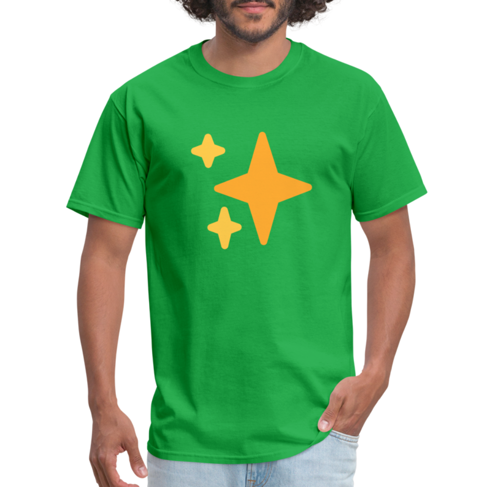 ✨ Sparkles (Twemoji) Unisex Classic T-Shirt - bright green