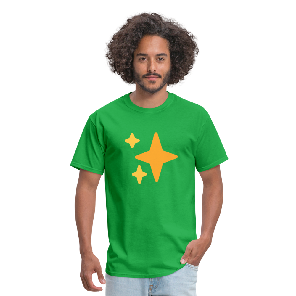 ✨ Sparkles (Twemoji) Unisex Classic T-Shirt - bright green