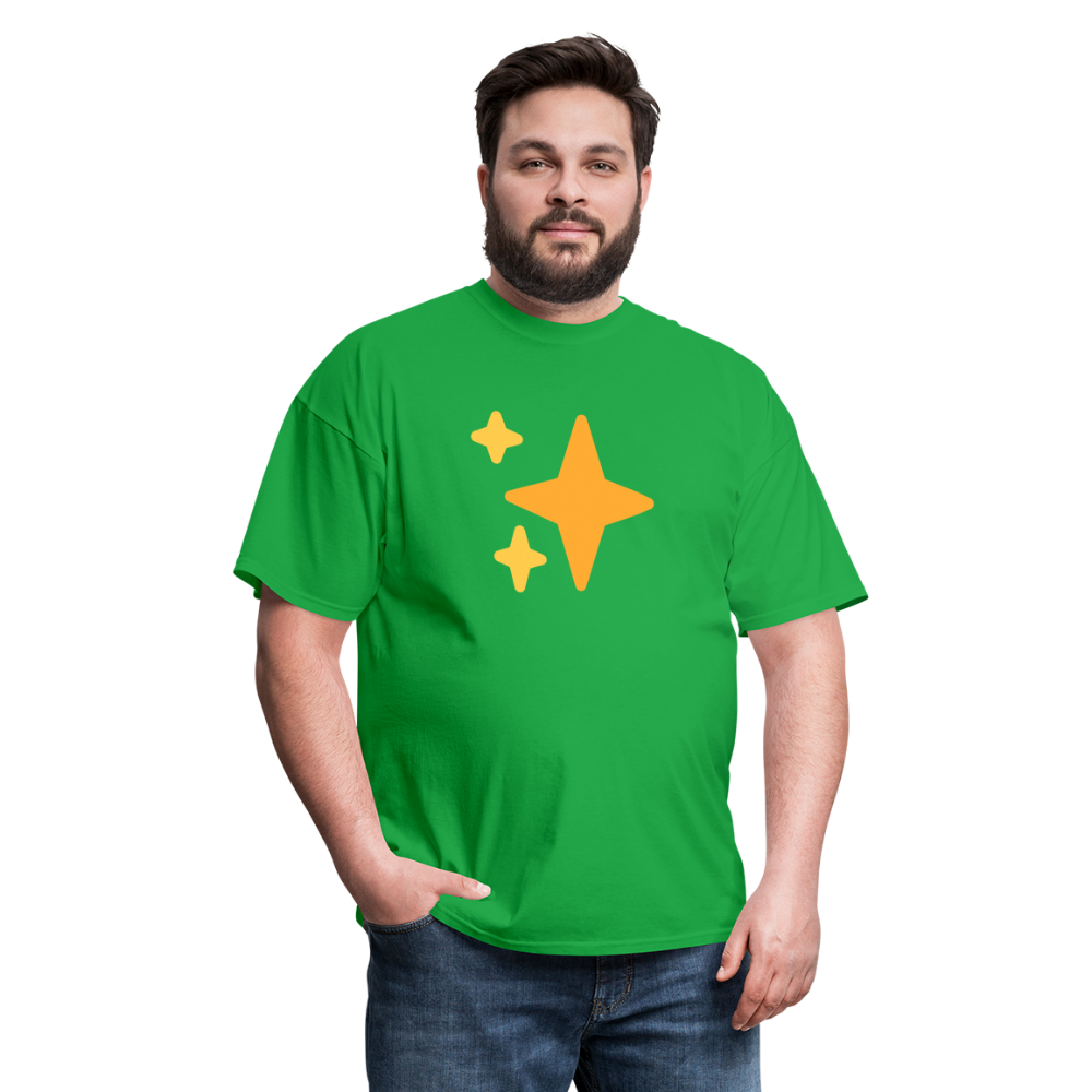✨ Sparkles (Twemoji) Unisex Classic T-Shirt - bright green