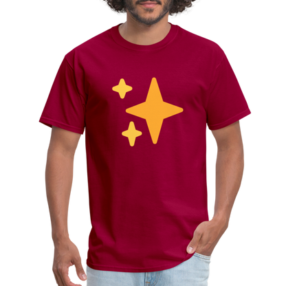 ✨ Sparkles (Twemoji) Unisex Classic T-Shirt - dark red
