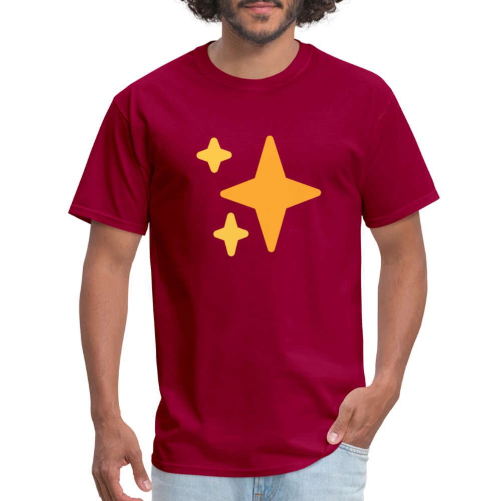 ✨ Sparkles (Twemoji) Unisex Classic T-Shirt - dark red