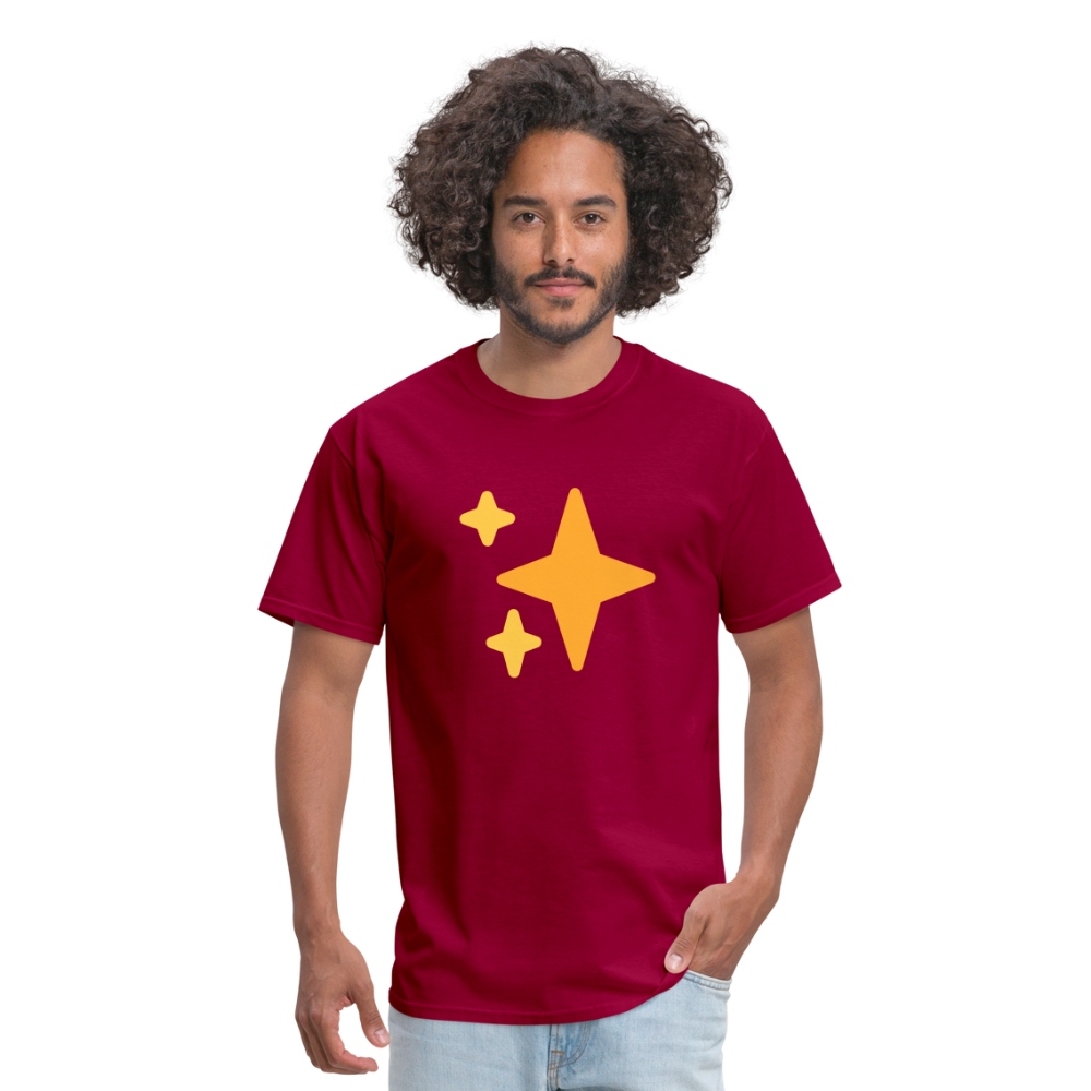 ✨ Sparkles (Twemoji) Unisex Classic T-Shirt - dark red