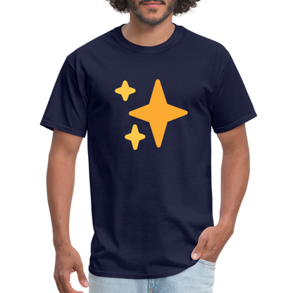 ✨ Sparkles (Twemoji) Unisex Classic T-Shirt - navy