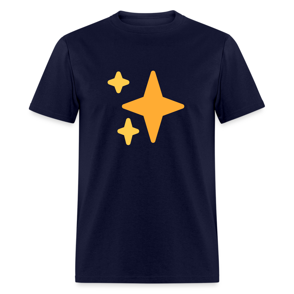 ✨ Sparkles (Twemoji) Unisex Classic T-Shirt - navy