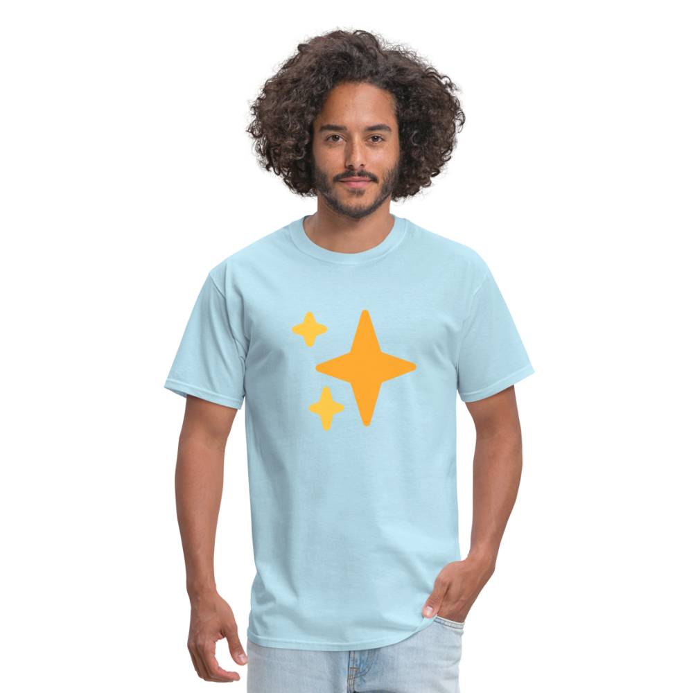✨ Sparkles (Twemoji) Unisex Classic T-Shirt - powder blue
