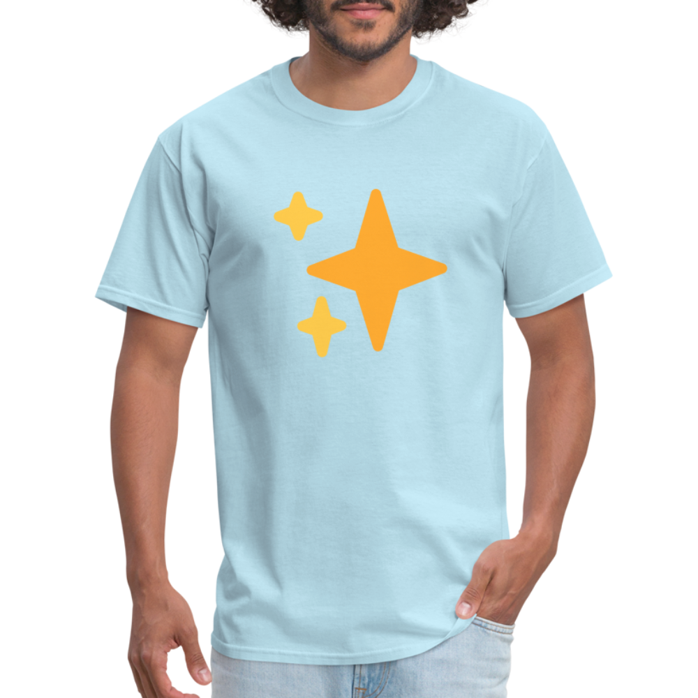 ✨ Sparkles (Twemoji) Unisex Classic T-Shirt - powder blue