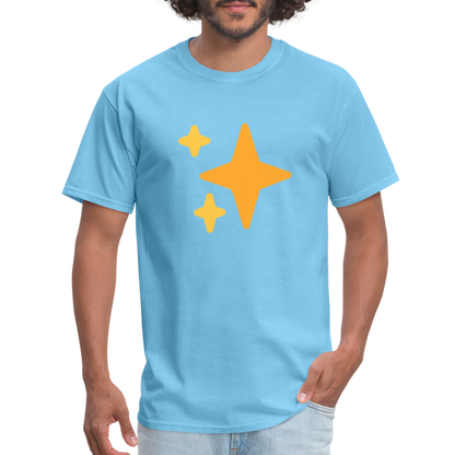 ✨ Sparkles (Twemoji) Unisex Classic T-Shirt - aquatic blue