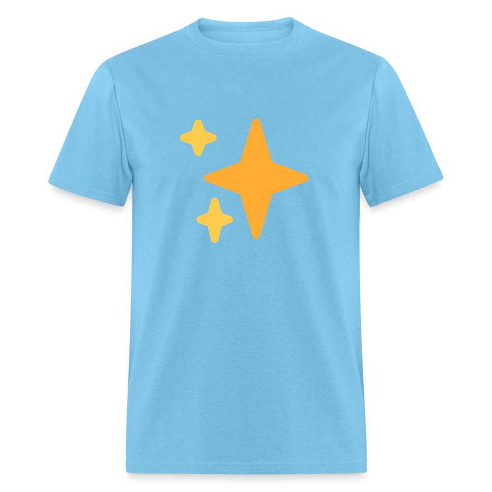 ✨ Sparkles (Twemoji) Unisex Classic T-Shirt - aquatic blue