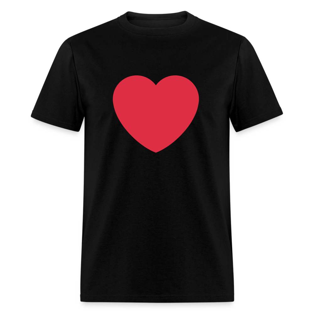 ❤️ Red Heart (Twemoji) Unisex Classic T-Shirt - black