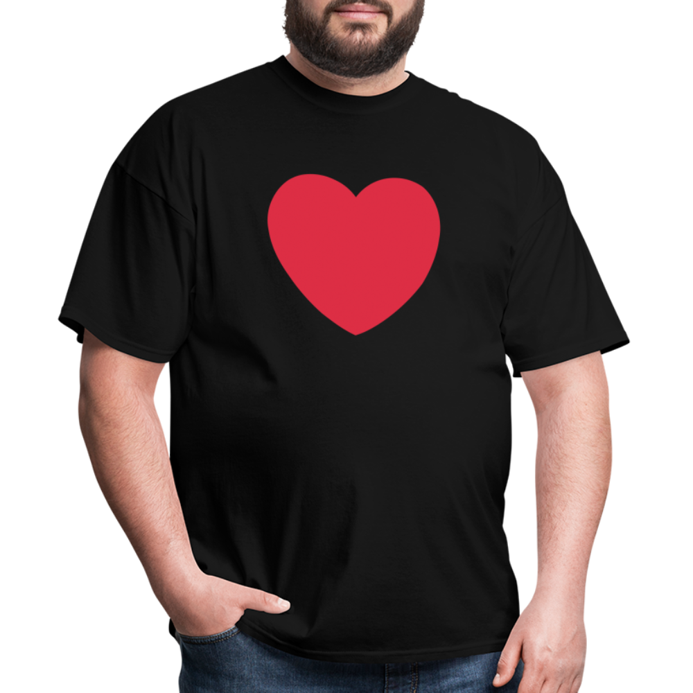 ❤️ Red Heart (Twemoji) Unisex Classic T-Shirt - black