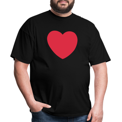 ❤️ Red Heart (Twemoji) Unisex Classic T-Shirt - black