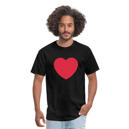 ❤️ Red Heart (Twemoji) Unisex Classic T-Shirt - black
