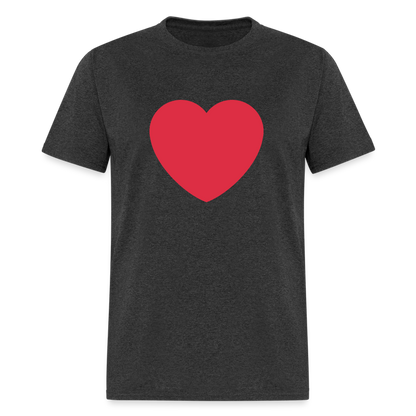 ❤️ Red Heart (Twemoji) Unisex Classic T-Shirt - heather black