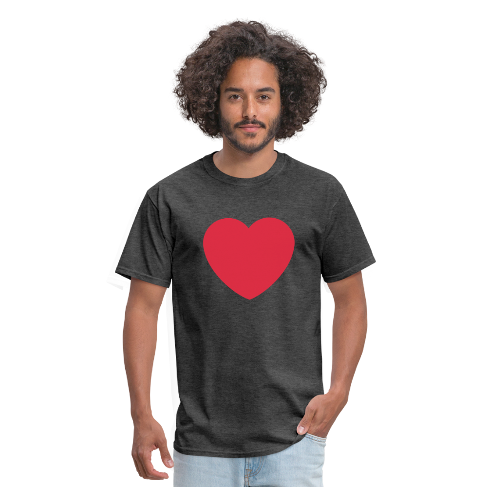 ❤️ Red Heart (Twemoji) Unisex Classic T-Shirt - heather black