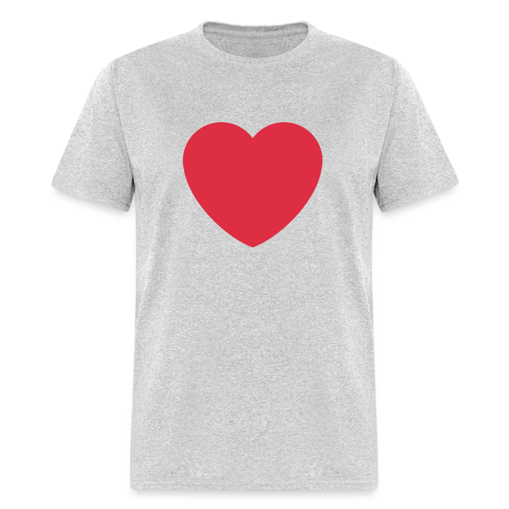 ❤️ Red Heart (Twemoji) Unisex Classic T-Shirt - heather gray