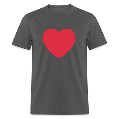 ❤️ Red Heart (Twemoji) Unisex Classic T-Shirt - charcoal