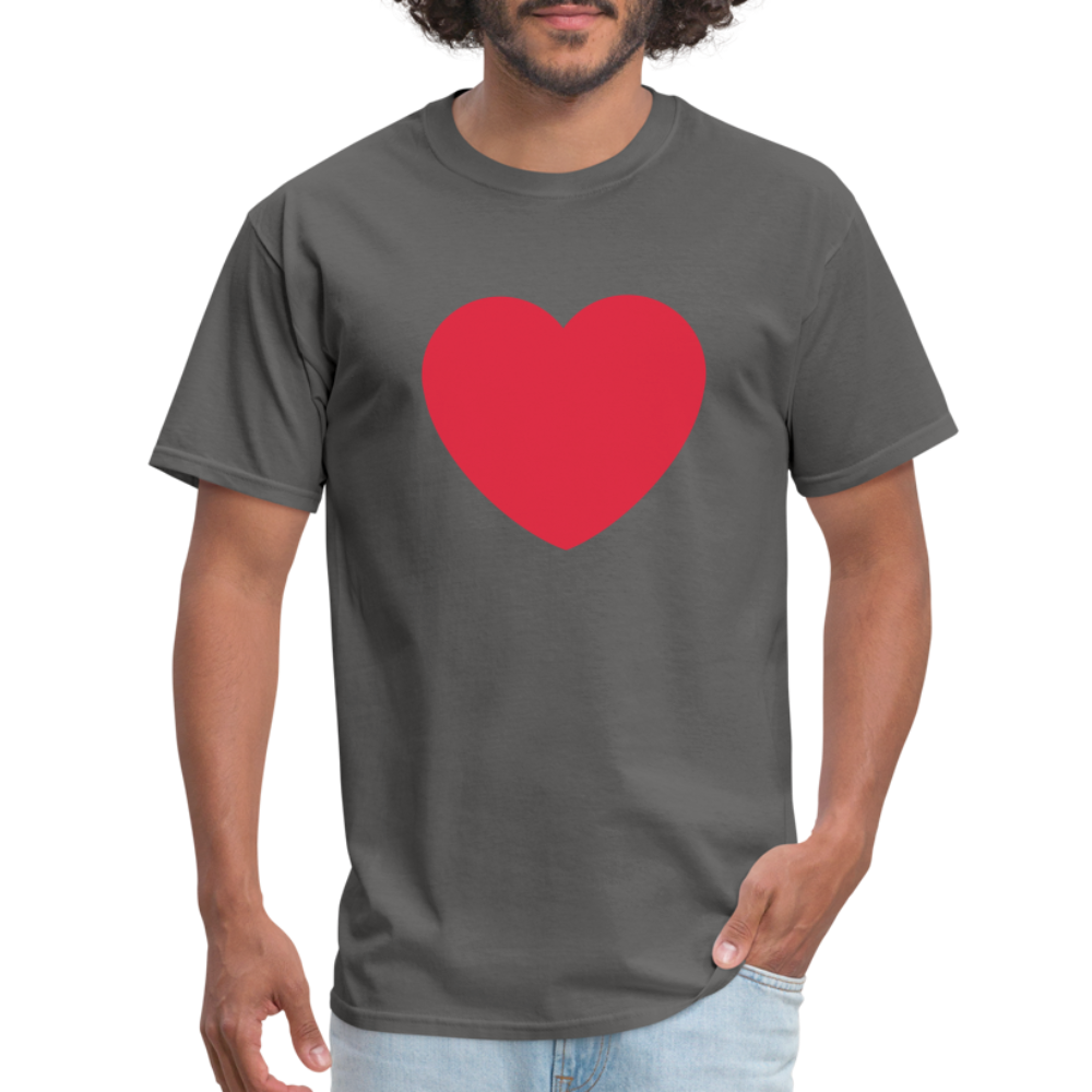 ❤️ Red Heart (Twemoji) Unisex Classic T-Shirt - charcoal