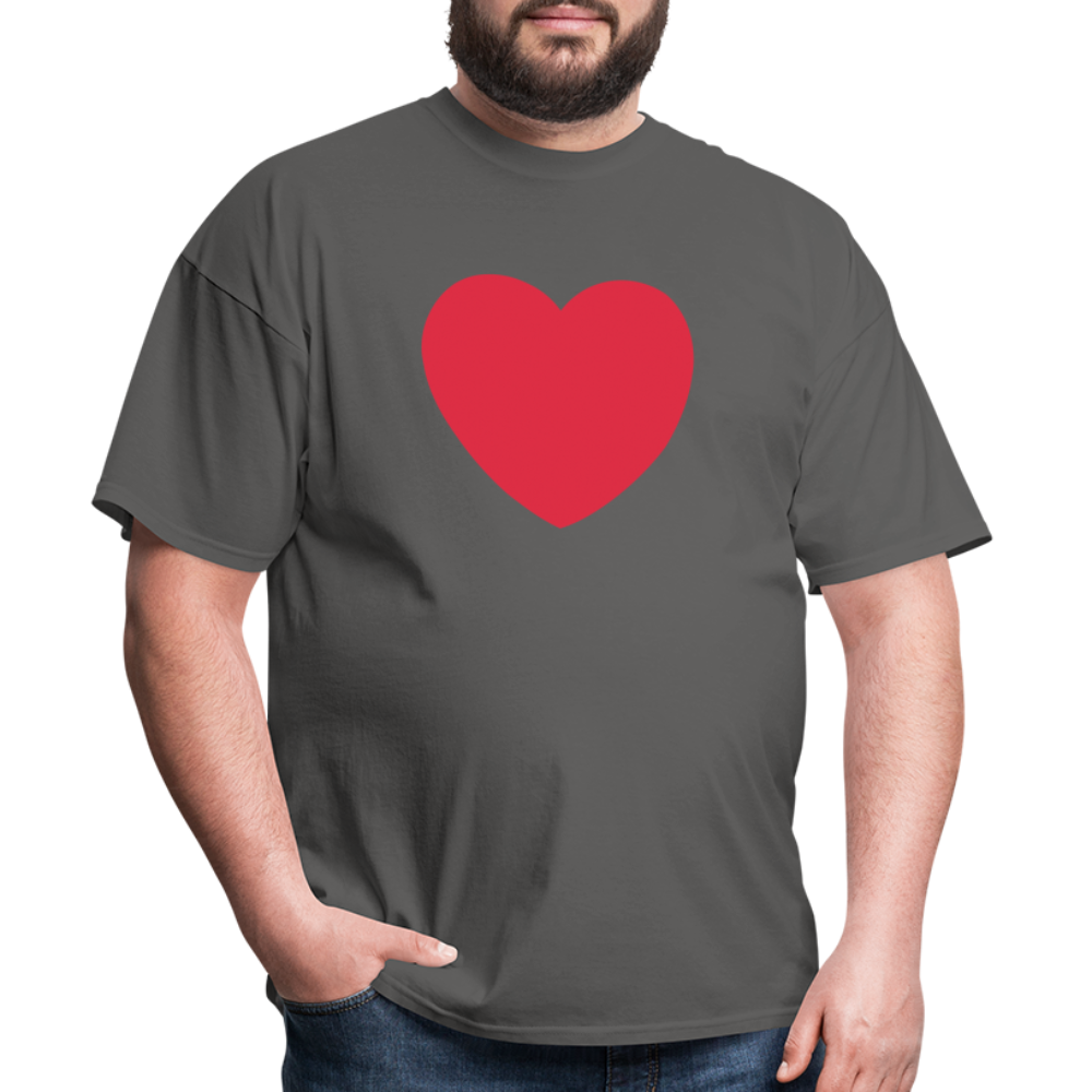 ❤️ Red Heart (Twemoji) Unisex Classic T-Shirt - charcoal