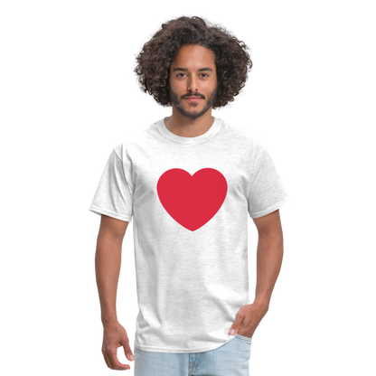 ❤️ Red Heart (Twemoji) Unisex Classic T-Shirt - light heather gray