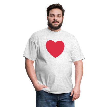 ❤️ Red Heart (Twemoji) Unisex Classic T-Shirt - light heather gray