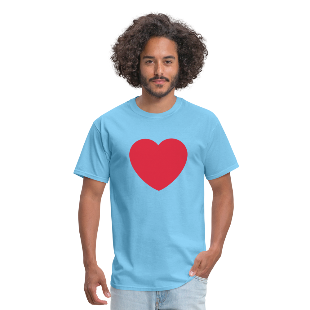 ❤️ Red Heart (Twemoji) Unisex Classic T-Shirt - aquatic blue