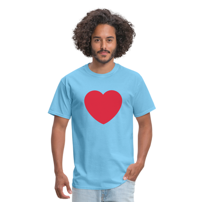 ❤️ Red Heart (Twemoji) Unisex Classic T-Shirt - aquatic blue