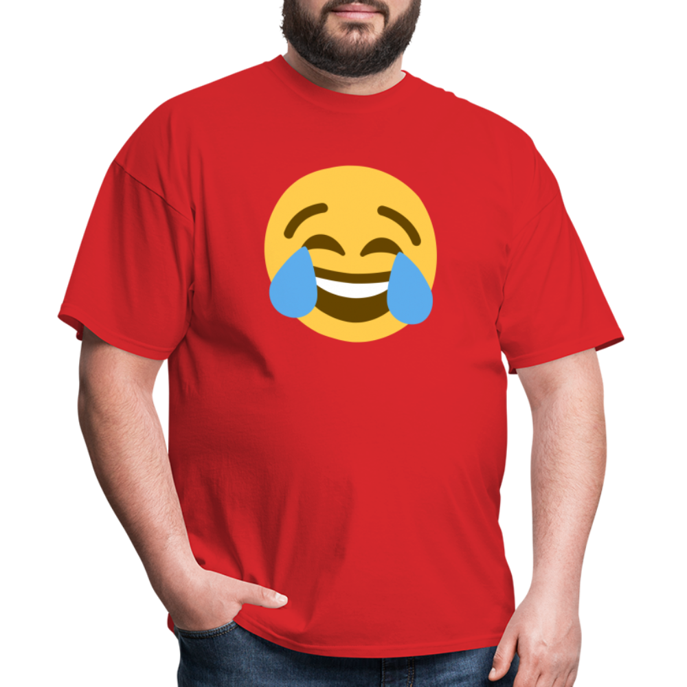😂 Face with Tears of Joy (Twemoji) Unisex Classic T-Shirt - red