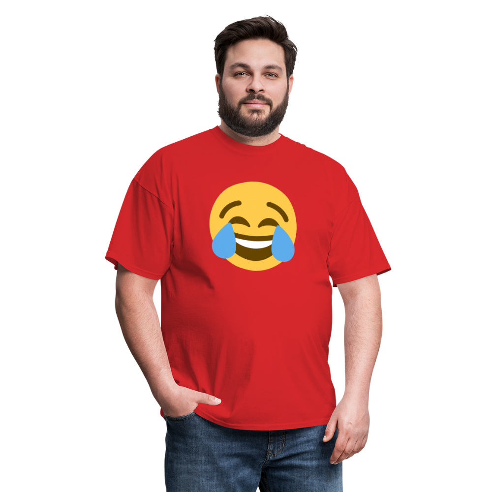 😂 Face with Tears of Joy (Twemoji) Unisex Classic T-Shirt - red