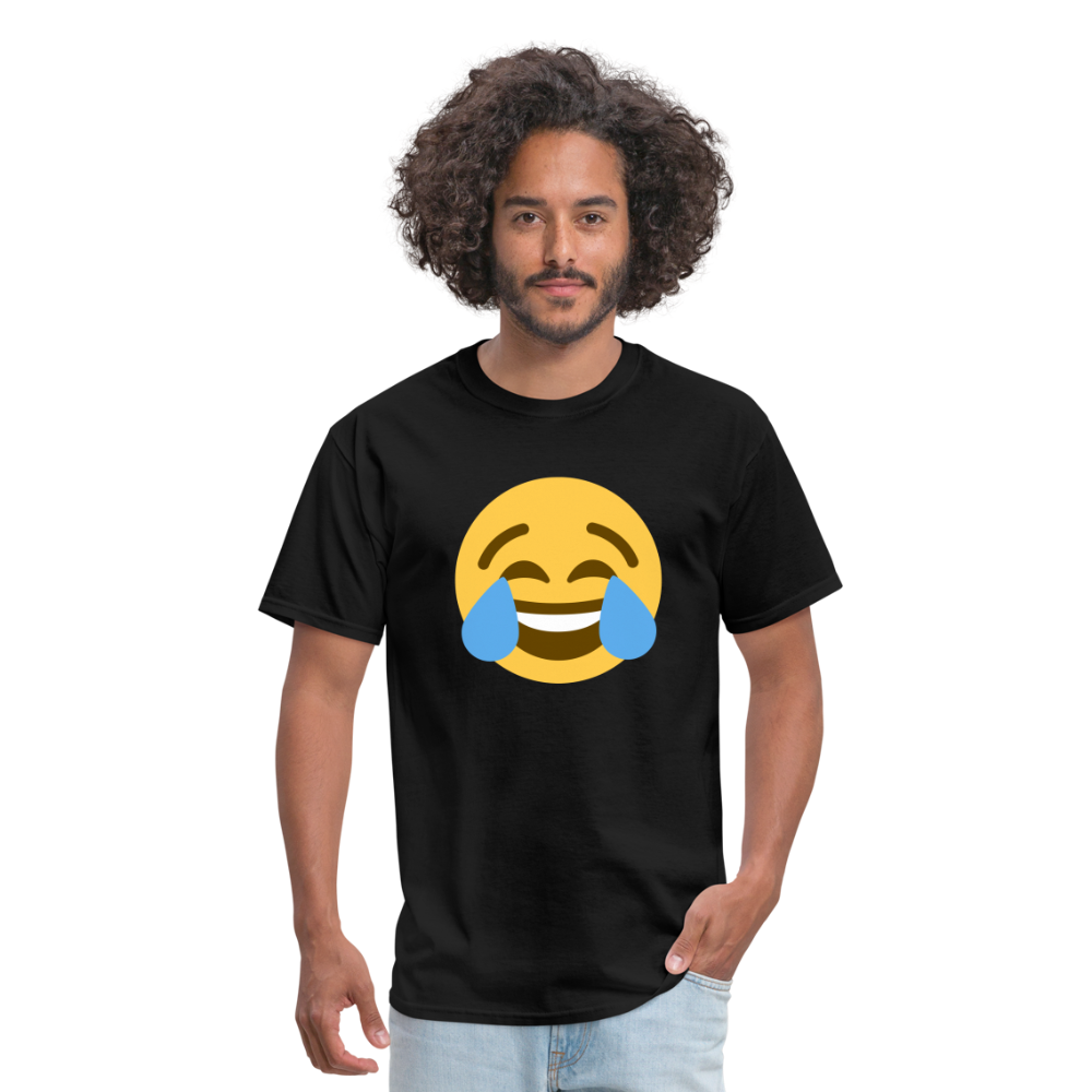 😂 Face with Tears of Joy (Twemoji) Unisex Classic T-Shirt - black