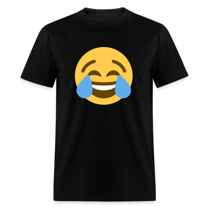 😂 Face with Tears of Joy (Twemoji) Unisex Classic T-Shirt - black