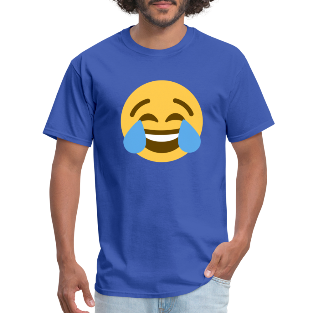 😂 Face with Tears of Joy (Twemoji) Unisex Classic T-Shirt - royal blue