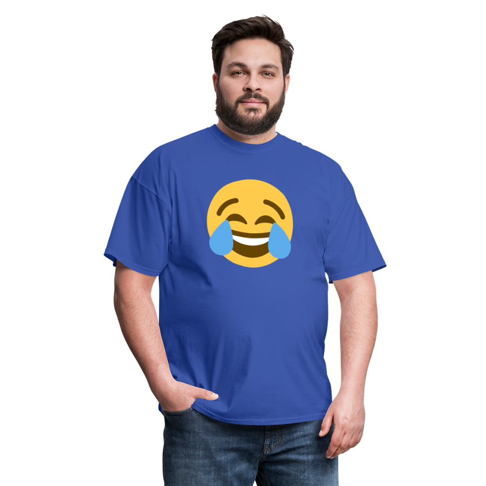 😂 Face with Tears of Joy (Twemoji) Unisex Classic T-Shirt - royal blue