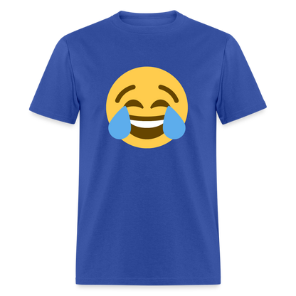 😂 Face with Tears of Joy (Twemoji) Unisex Classic T-Shirt - royal blue