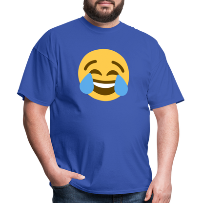 😂 Face with Tears of Joy (Twemoji) Unisex Classic T-Shirt - royal blue