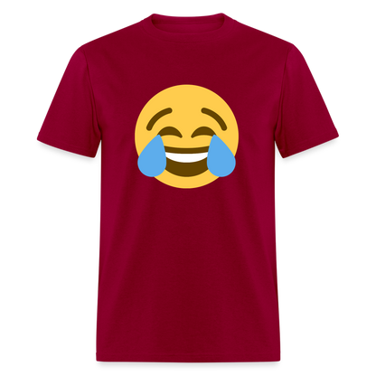 😂 Face with Tears of Joy (Twemoji) Unisex Classic T-Shirt - dark red