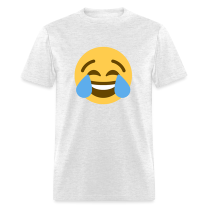 😂 Face with Tears of Joy (Twemoji) Unisex Classic T-Shirt - light heather gray