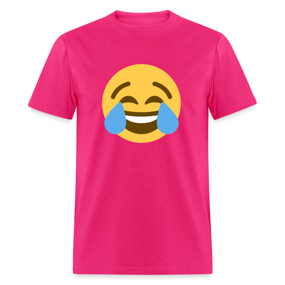 😂 Face with Tears of Joy (Twemoji) Unisex Classic T-Shirt - fuchsia