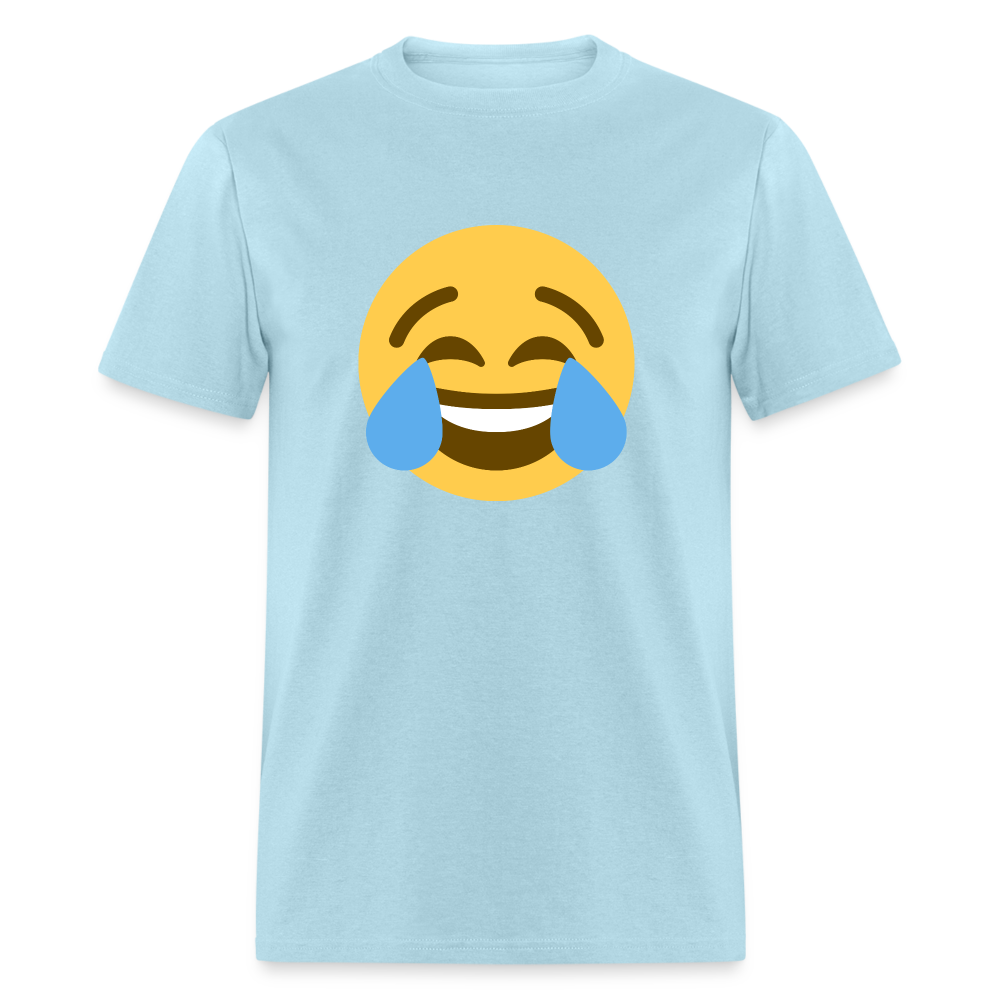 😂 Face with Tears of Joy (Twemoji) Unisex Classic T-Shirt - powder blue