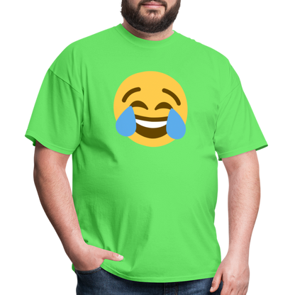 😂 Face with Tears of Joy (Twemoji) Unisex Classic T-Shirt - kiwi