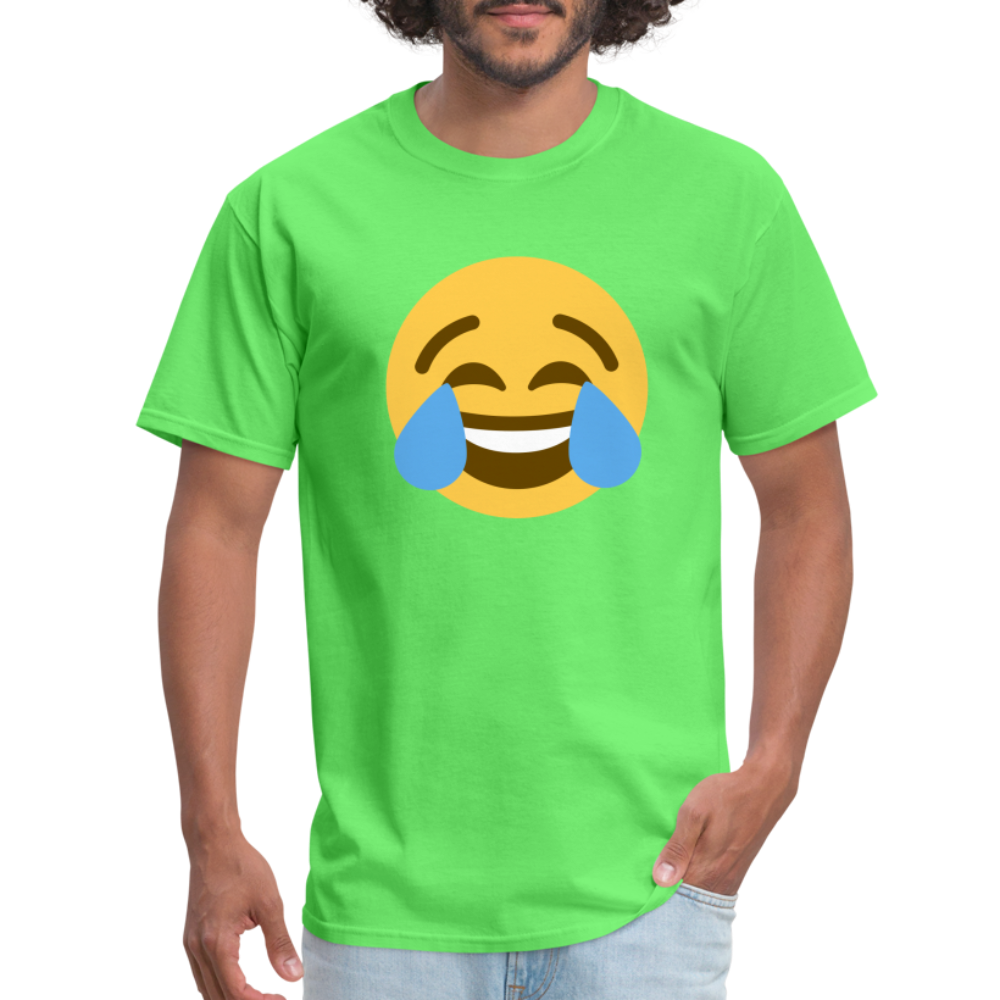 😂 Face with Tears of Joy (Twemoji) Unisex Classic T-Shirt - kiwi