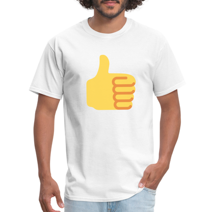 👍 Thumbs Up (Twemoji) Unisex Classic T-Shirt - white