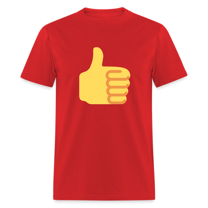 👍 Thumbs Up (Twemoji) Unisex Classic T-Shirt - red