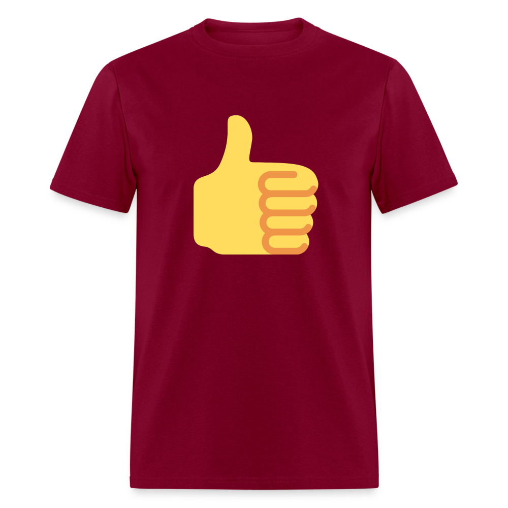 👍 Thumbs Up (Twemoji) Unisex Classic T-Shirt - burgundy
