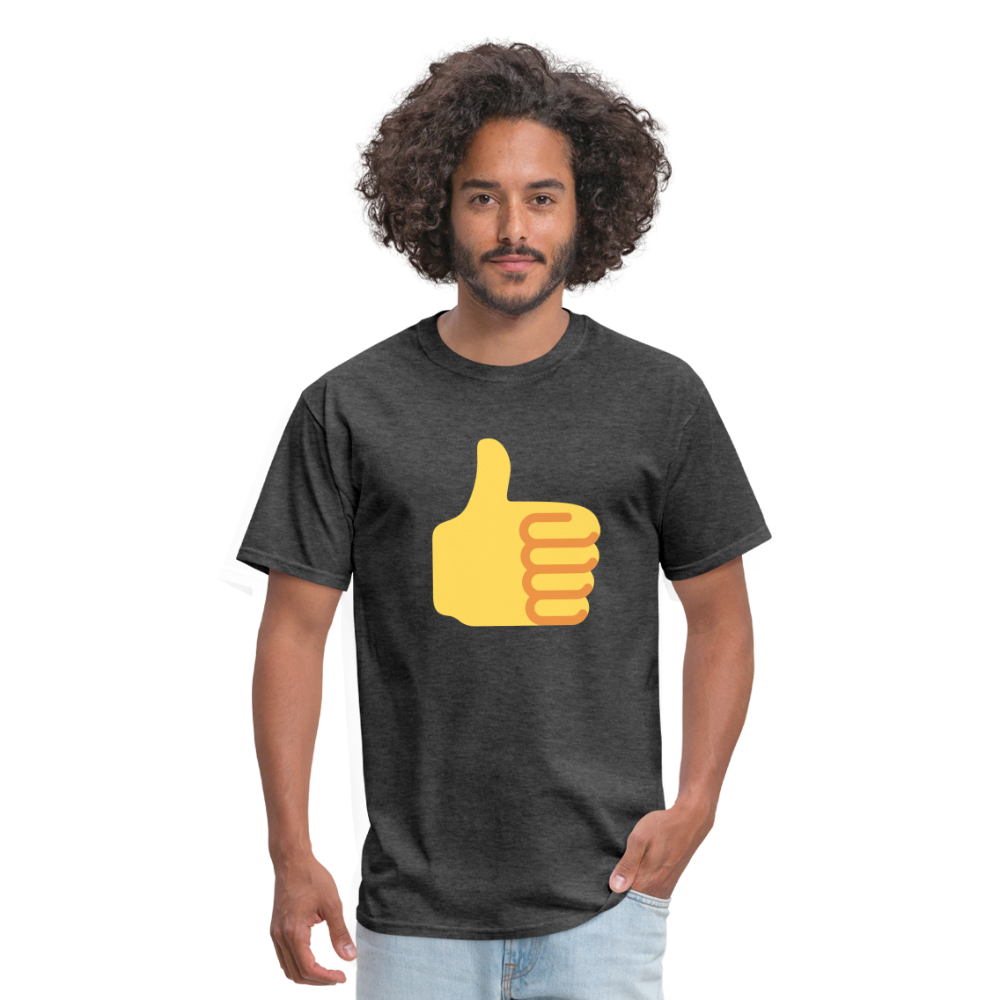 👍 Thumbs Up (Twemoji) Unisex Classic T-Shirt - heather black