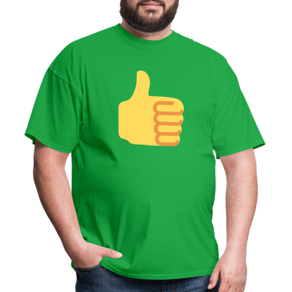 👍 Thumbs Up (Twemoji) Unisex Classic T-Shirt - bright green