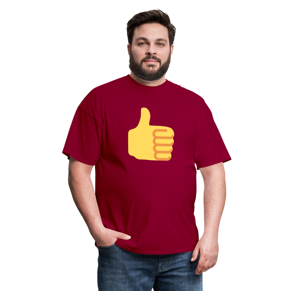 👍 Thumbs Up (Twemoji) Unisex Classic T-Shirt - dark red