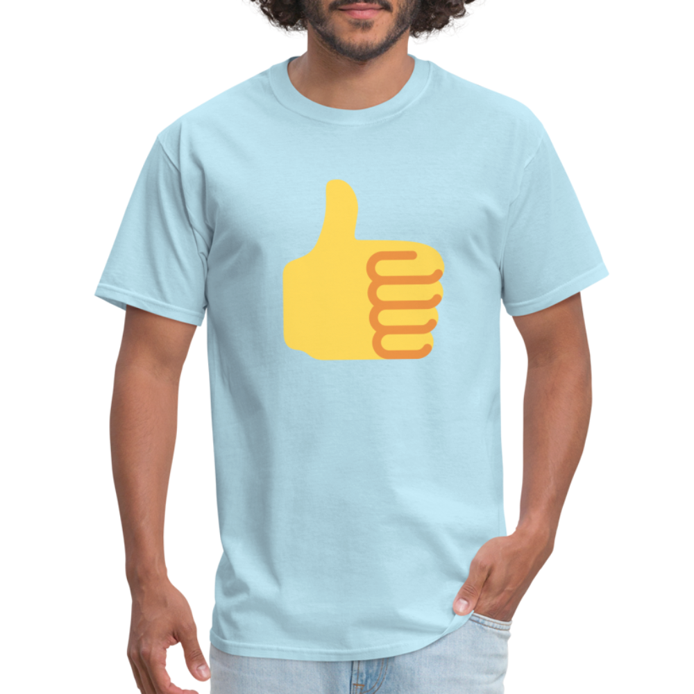 👍 Thumbs Up (Twemoji) Unisex Classic T-Shirt - powder blue