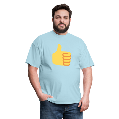 👍 Thumbs Up (Twemoji) Unisex Classic T-Shirt - powder blue