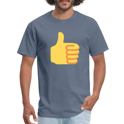 👍 Thumbs Up (Twemoji) Unisex Classic T-Shirt - denim